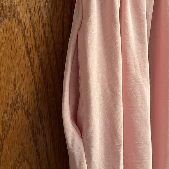 NWOT PinkBlush Smocked Layered Ruffle Flutter Sleeve Maternity Midi Dress - Picture 3 of 7